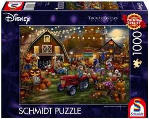 Puzzle 1000 PQ T. Kinkade Myszka Miki festiwal dyni Disney 113673