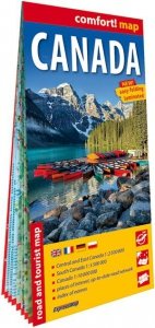 Canada laminowana mapa samochodowo-turystyczna 1:2 500 000 1:5 500 000 1:10 000 000