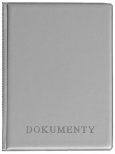 Okładka na dokumenty z dowodem rejestracyjnym silver, Biurfol