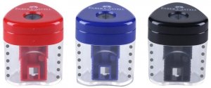 Temperówka pojedyńcza z pojemnikiem Grip Mini 183401 FC, Faber-Castell