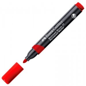 Marker permanentny Multimark Winner 23 okr.-końc. czrerwony, Faber-Castell