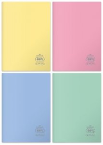 Zeszyt A4 60 k kratka Eco PP, Pastel colors, Herlitz