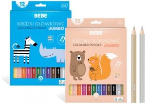 Kredki ołówkowe 12-kol. BB Kids Jumbo, Interdruk