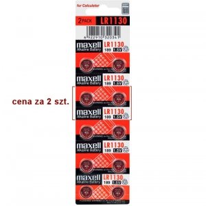 Baterie LR1130 2 szt.=1/5 blistra 1,5V alkaliczna, Maxell