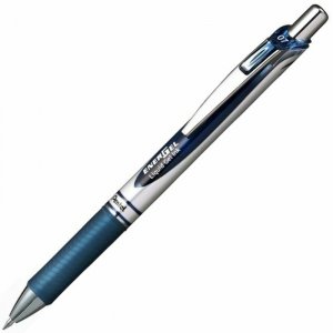 Pióro kulkowe EnerGel automat. 0.7 mm nieb.-czar. (Navy blue) BL77-CA, Pentel