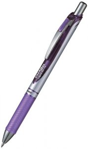 Pióro kulkowe EnerGel automat. 0.7 mm liliowe, Pentel