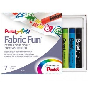 Pastele do tkanin 7-kol.PTS-7, Pentel