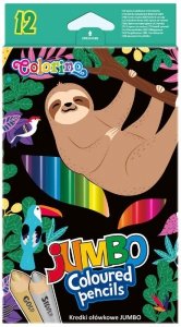 Kredki ołówkowe trójkątne Jumbo 12-kol. Wildkid, CoolPack Colorino, Patio