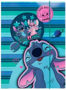 Teczka z gumką A4 Disney Blue Stitch wzór 1, Patio