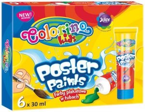 Farby plakatowe 6-kol. 35 ml w tubie Colorino, Patio
