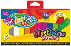 Plastelina 12-kol. kwadratowa Colorino, Patio