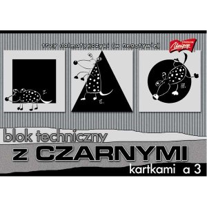 Blok techniczny czarny A3 10 k., Unipap