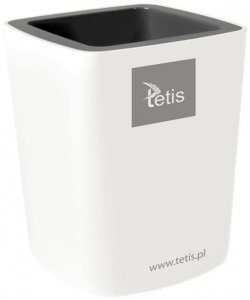 Przybornik na długopisy szary, Tetis