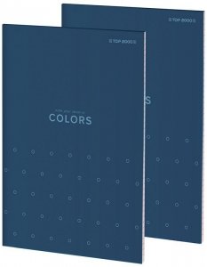 Blok biurowy A5 100 k kratka 70g Colors niebieski, Top-2000