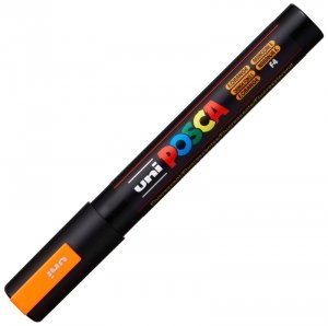 Marker pigmentowy Posca PC-5M fluo pomarańczowy, Uni