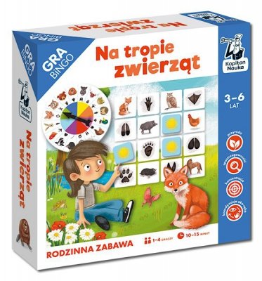 Gra Bingo Na tropie zwierząt