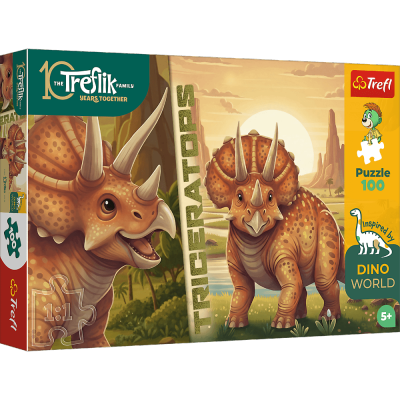 Puzzle 100 Inspired By Dino World wzór 3 Rodzina Treflików 16580