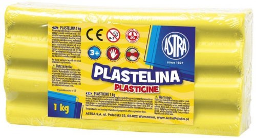 Plastelina cytryn. 1 kg 303111004, Astra