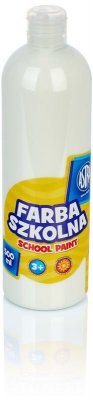 Farba szkolna 500ml biała, 83410904, Astra