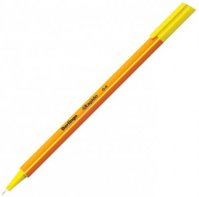 Cienkopis trójkątny Rapido, żółty, 0,4 mm, Berlingo
