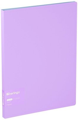 Album ofertowy 30 koszulek Haze, 17mm, fioletowo-różowy, z wewnętrzną kieszonką, Berlingo