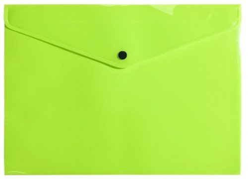 Teczka kopertowa A4 PP neon zielony, Biurfol