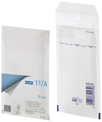 Koperta powietrzna B/12 140x235 mm biała luz, Bantex