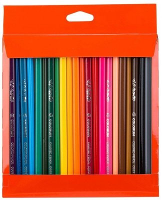 Kredki ołówkowe trójkątne 24-kol. Colorun, Deli
