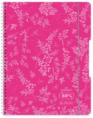Brulion na spirali  A4 80k. Eco PP colors róż, Herlitz