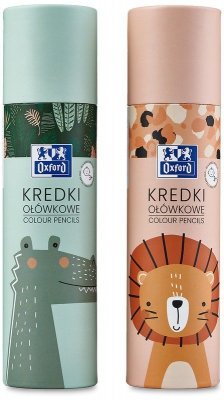 Kredki ołówkowe 24-kol. + 2 gratis tuba Kids, Oxford