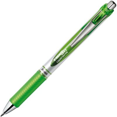 Pióro kulkowe EnerGel automat. 0.7 mm BL77-K limonkowe, Pentel