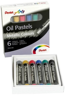Pastele olejne 6-kol. metaliczne PHN-M6, Pentel
