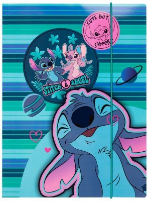 Teczka z gumką A4 Disney Blue Stitch wzór 1, Patio