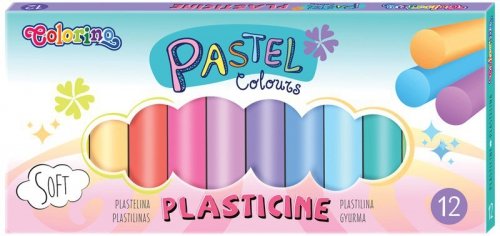 Plastelina 12-kol. Pastel Colorino Kids, Patio