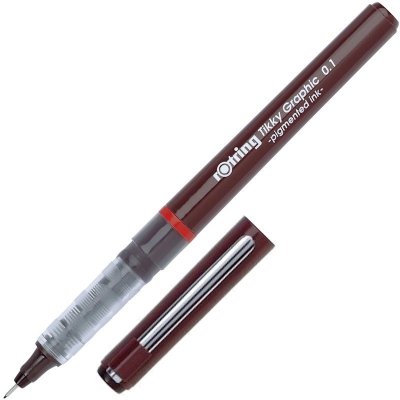 Cienkopis kreślarski 0,1mm czar.Rotring