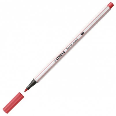 Pisak Pen 68 Brush-47 rdzawo-czerwony (Rust Red), Stabilo