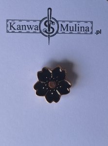 magnes - mały czarny kwiat