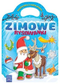 Zimowe rysowanki. Książeczka z naklejkami 