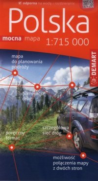 Polska mapa samochodowa 1:715 000 