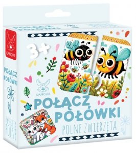 Połącz Połówki Polne Zwierzęta 3+