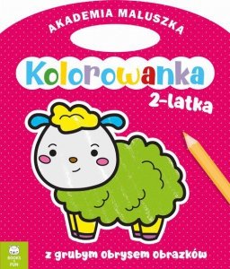 Akademia maluszka Kolorowanka 2-latka Owieczka z grubym obrysem