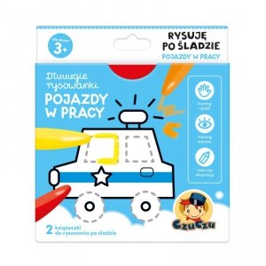 CzuCzu. Dłuuugie rysowanki 3+ Rysuję po śladzie Pojazdy w pracy