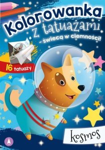 Kolorowanka z tatuażami – świecą w ciemności! Kosmos