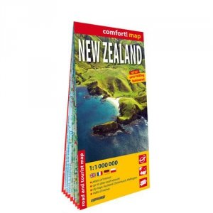 Nowa Zelandia (New Zealand) laminowana mapa samochodowo-turystyczna 1:1 000 000