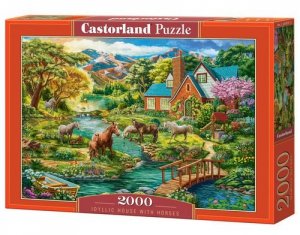 Puzzle 2000 Idyllic House with Horses