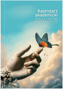 kalendarz akademicki 24/25 A5T PCV bezbarwny DŁOŃ