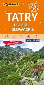 Tatry Polskie i Słowackie Mapa turystyczna wodoodporna 1:50 000