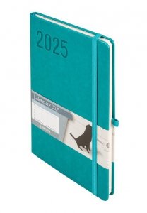 Minimalizm A5 TNS kalendarz turkus 2025