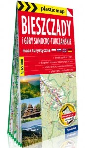 Bieszczady i Góry Sanocko-Turczańskie foliowana mapa turystyczna 1:65 000