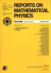 Reports on Mathematical Physics 90/3